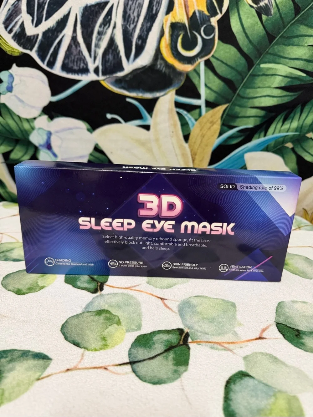3D Sleep Eye Mask - Black